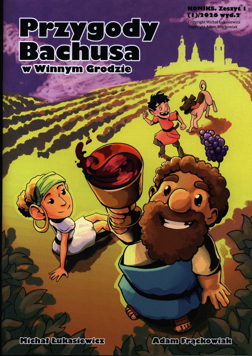 Książka - 2 wydanie! Komiks Przygody Bachusa w Winnym Grodzie - zeszyt 1