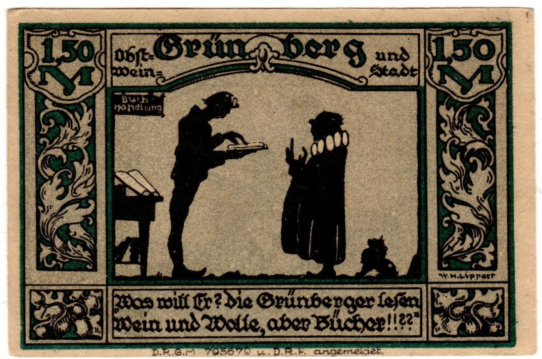 Cegiełka 15 zł, GRINEGORA, na wydanie katalogu bonów Grunberg i Bachnotów