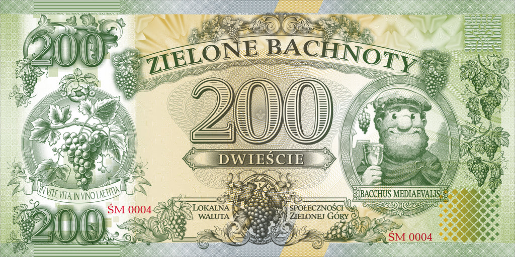 Pełny zestaw Zielonych Bachnotów 1 emisji - jedyna w kraju lokalna waluta obiegowa!