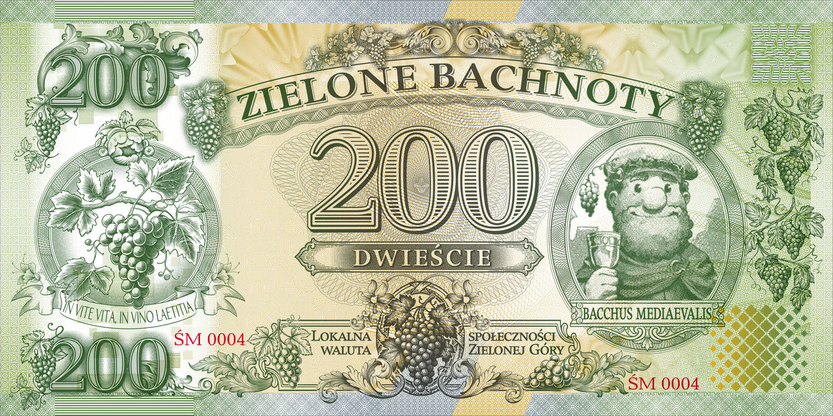 Pełny zestaw Zielonych Bachnotów 1 emisji - jedyna w kraju lokalna waluta obiegowa!