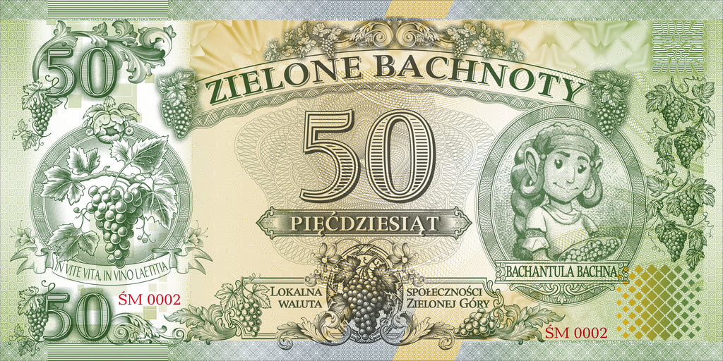 Pełny zestaw Zielonych Bachnotów 1 emisji - jedyna w kraju lokalna waluta obiegowa!