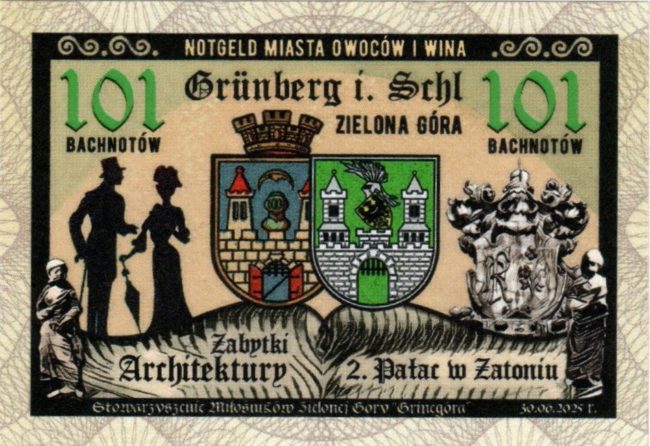 Bachnoty PAŁAC W ZATONIU (Banknoty Bachusa)