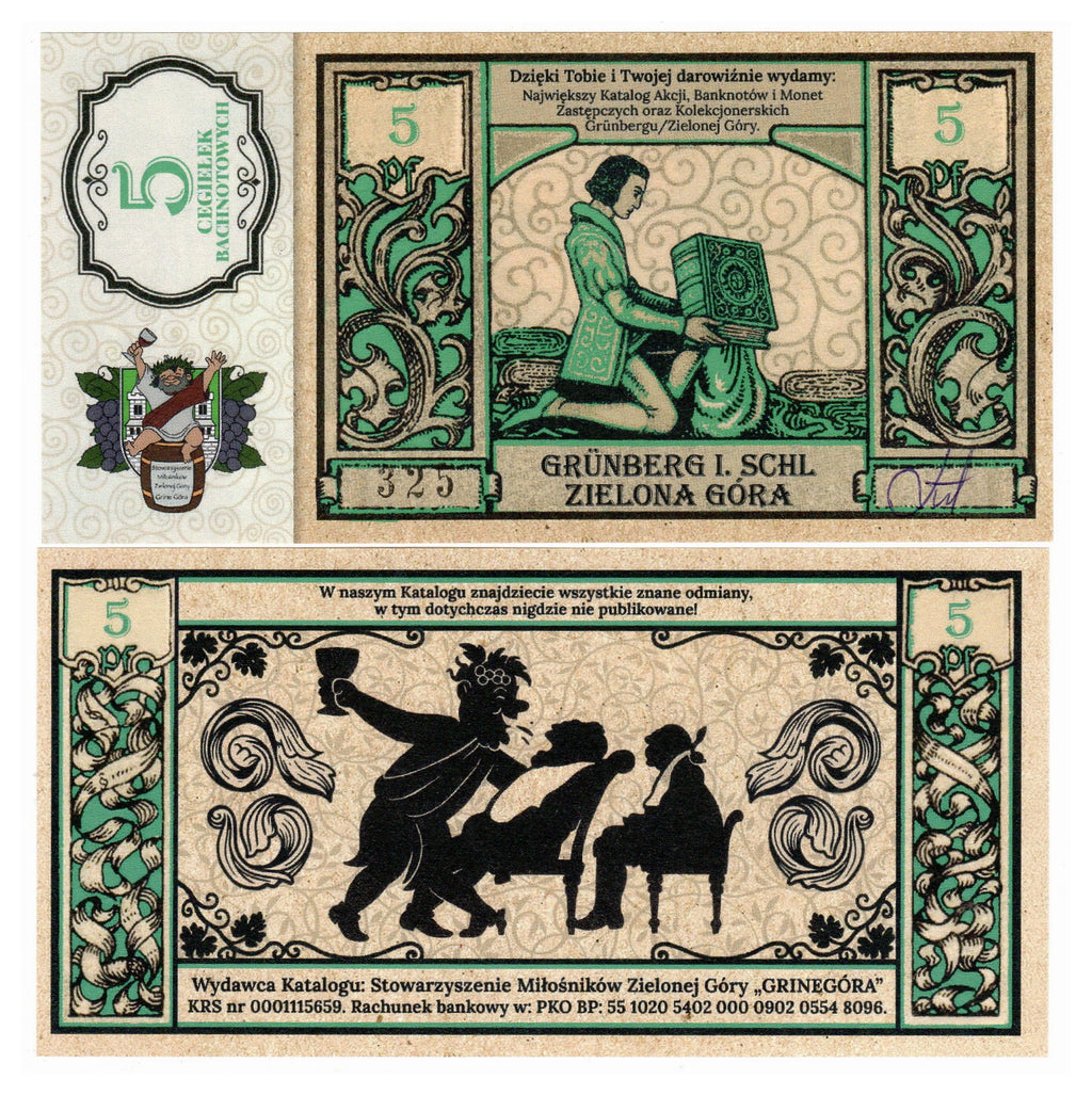 PACZKA Cegiełek 50x5 zł, GRINEGORA, na wydanie katalogu bonów Grunberg i Bachnotów