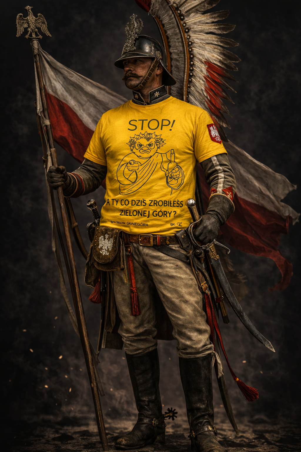 T - shirt BACHUS - STOP! - dostępne od ręki