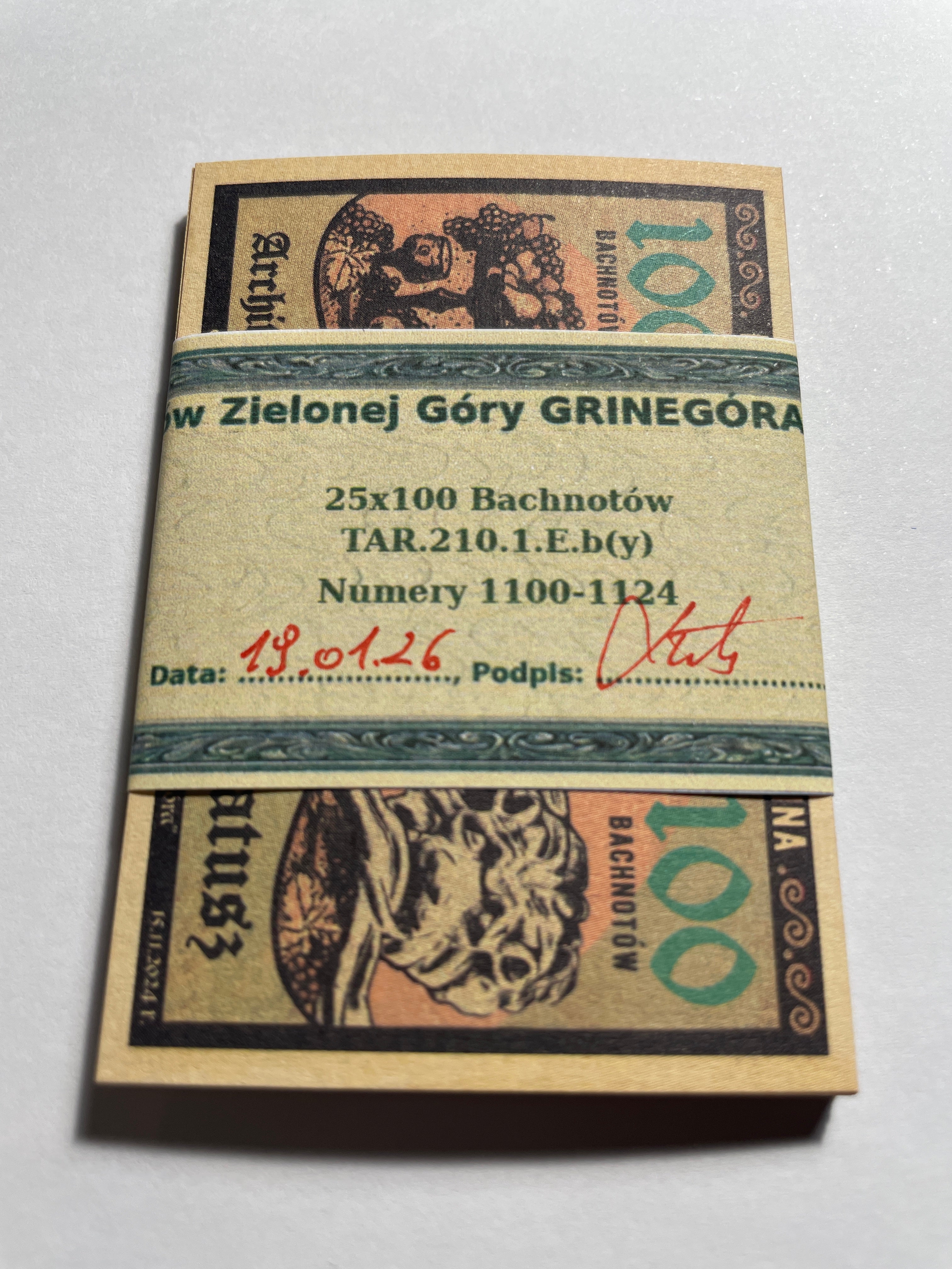 PACZKA z SOLIDEM 1111 - Bachnoty RATUSZ (Banknoty Bachusa)