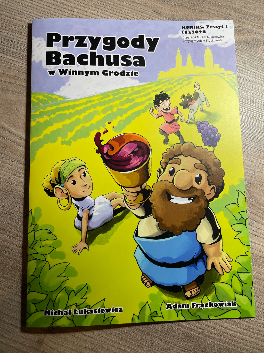 Książka - Komiks Przygody Bachusa w Winnym Grodzie