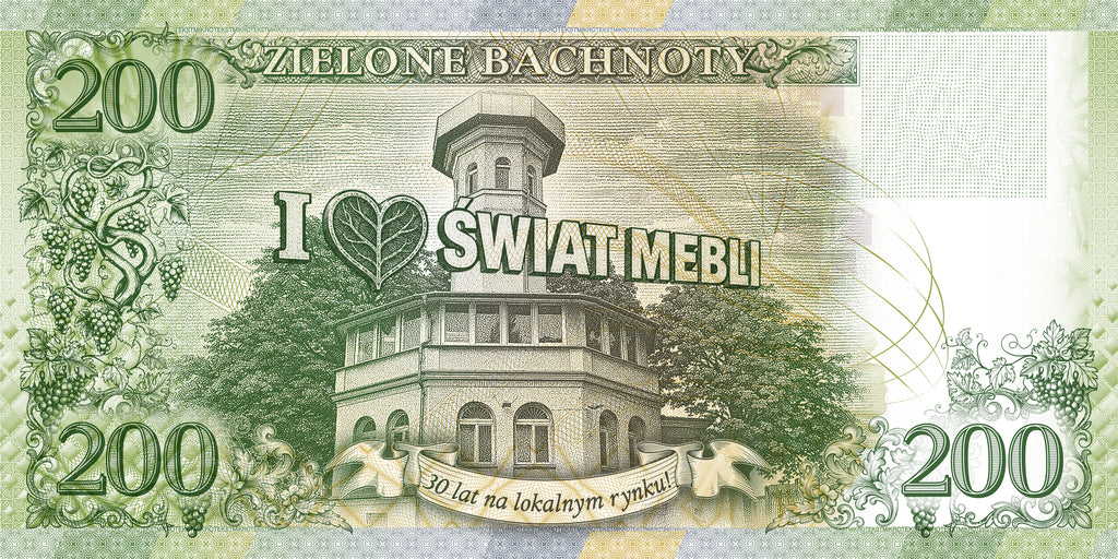 Pełny zestaw Zielonych Bachnotów 1 emisji - jedyna w kraju lokalna waluta obiegowa!