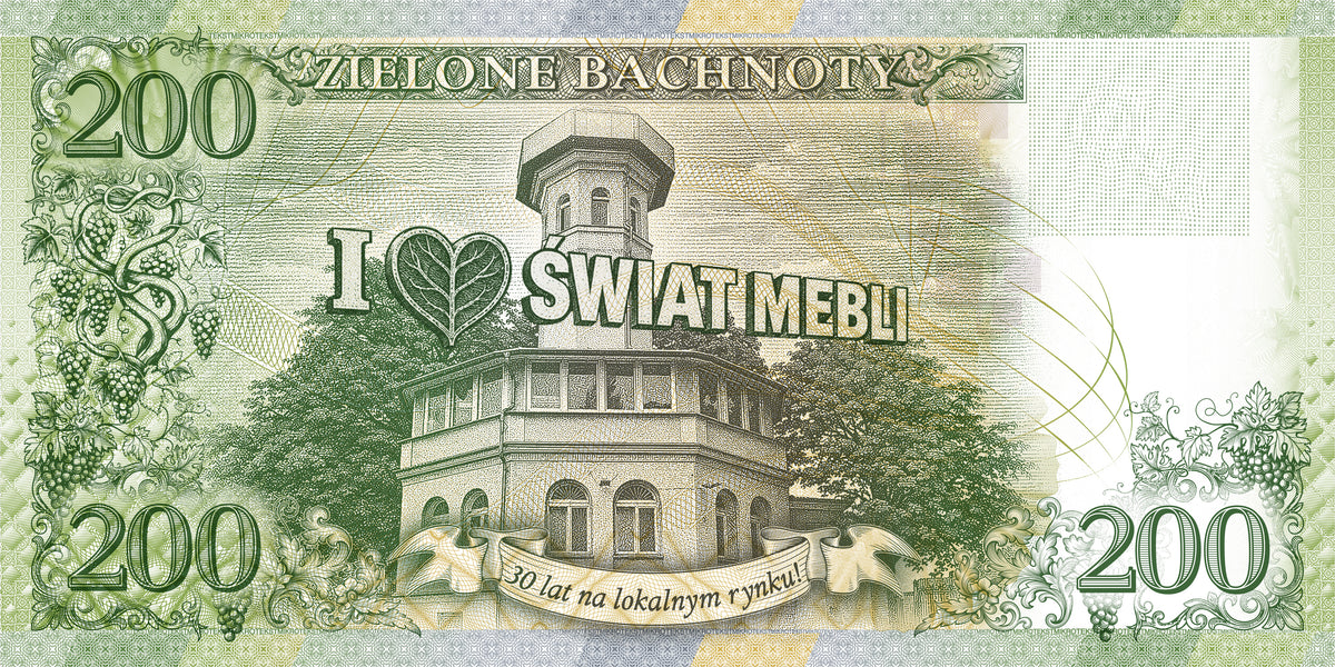Pełny zestaw Zielonych Bachnotów 1 emisji - jedyna w kraju lokalna waluta obiegowa!
