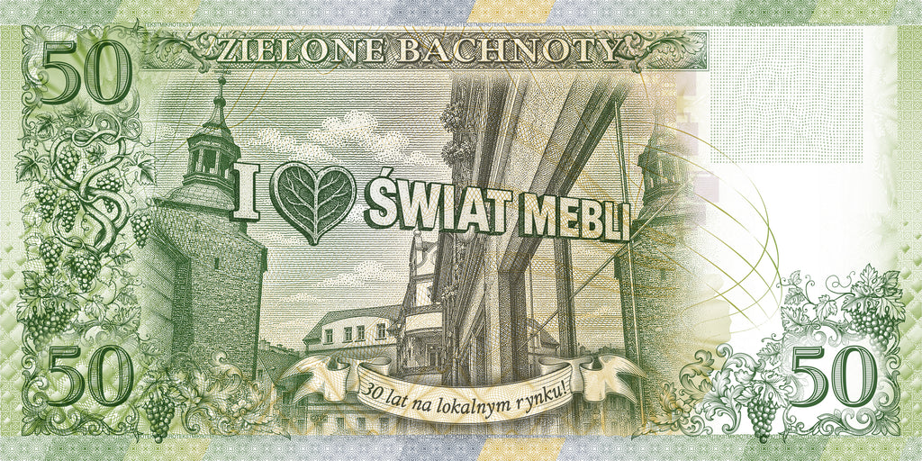 Pełny zestaw Zielonych Bachnotów 1 emisji - jedyna w kraju lokalna waluta obiegowa!