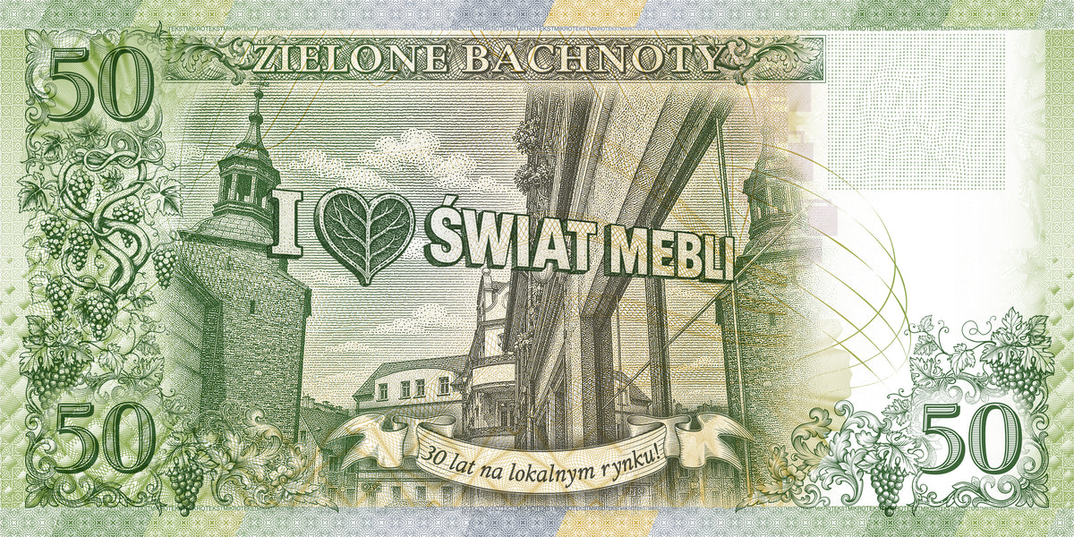 Pełny zestaw Zielonych Bachnotów 1 emisji - jedyna w kraju lokalna waluta obiegowa!
